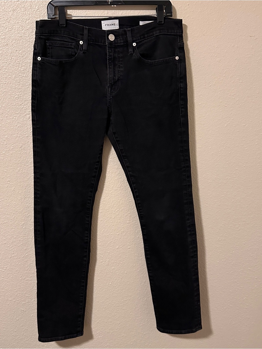 FRAME black jeans men’s size 33 l’homme slim